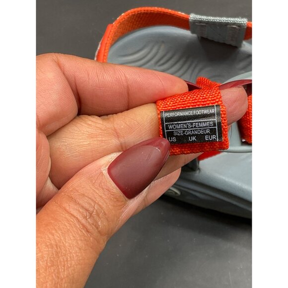 Chaco Womens Z/2 Classic Sport Sandals Red & Gray Adjustable Straps Size 7 - Picture 5 of 7